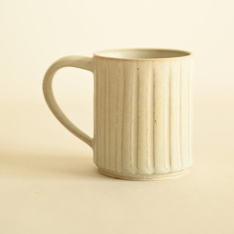 Stoneware Coffee Mugs | White | Set of 2