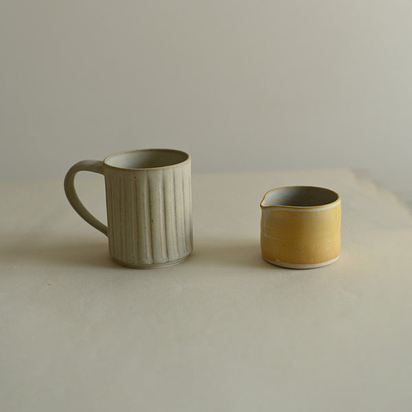 Stoneware Coffee Mugs | White | Set of 2