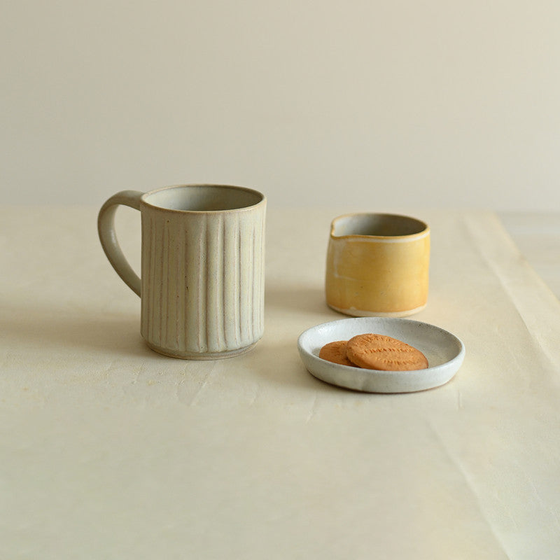 Stoneware Coffee Mugs | White | Set of 2