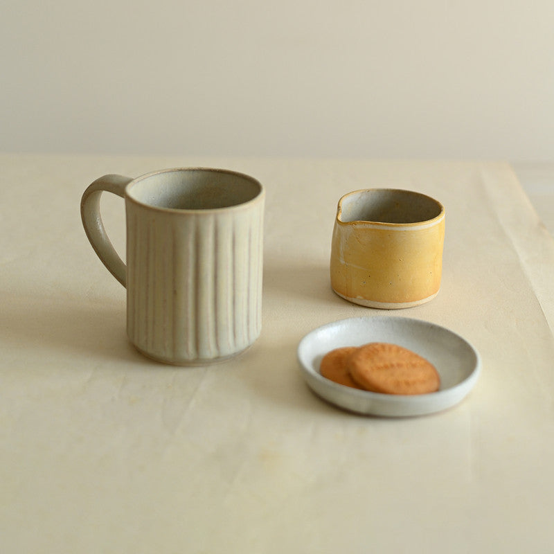 Stoneware Coffee Mugs | White | Set of 2