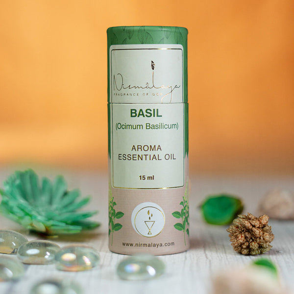 Nirmalaya Basil Aroma Essential Oil | 15 ml