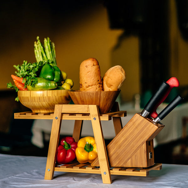 Bamboo Storage Organiser