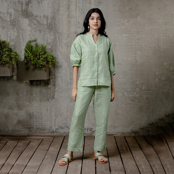 Linen Shirt | Green