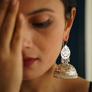 Jhumka Earrings | 92.5 Silver Earrings | White Finish