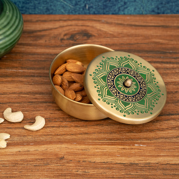 Brass Nuts Bowl | Green