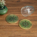 Brass Coaster | Set of 2 | Green