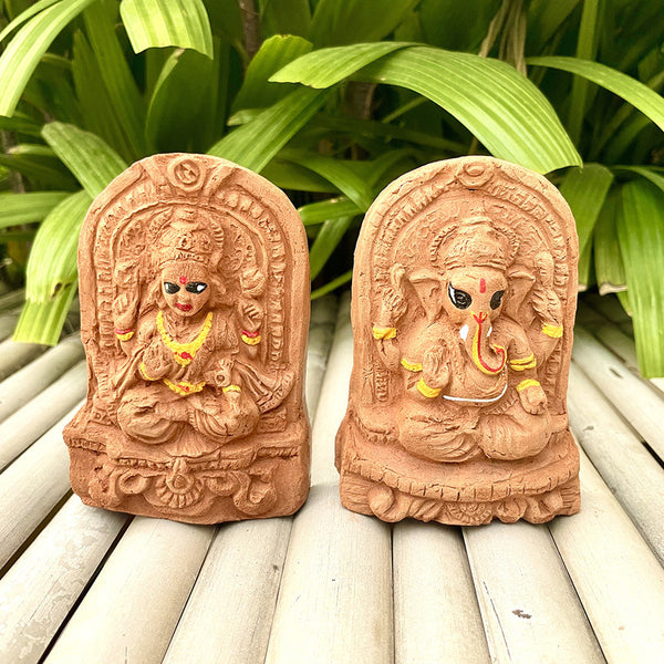 Festive Gift Box | Lakshmi Ganesh Idols | Metal Trunk Plantable Hamper