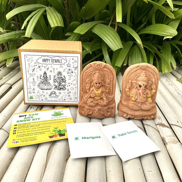 Festive Gifts | Eco Friendly Gifts | Plantable Ganesha and Lakshmiji Idols