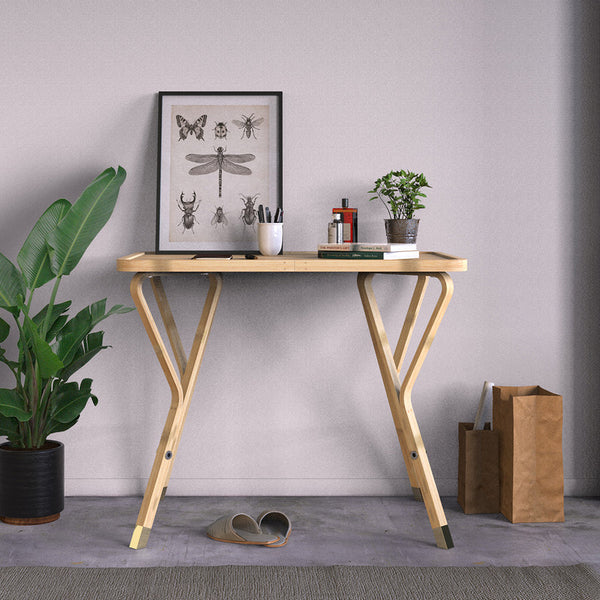 Bamboo & Brass Deer Table