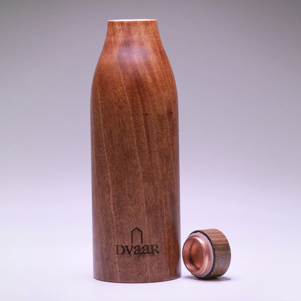 Wooden Copper Bottle | 500 ml |  Blackberry Wood
