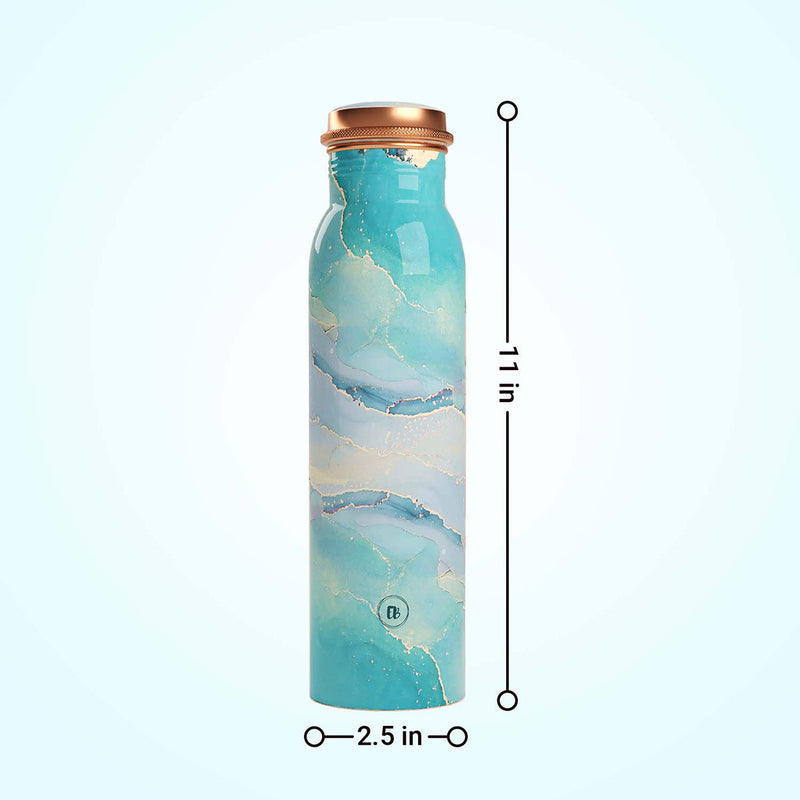 Copper Bottle | Sky Blue | 900 ml