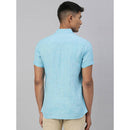 Hemp Slim Fit Casual Shirt | Blue.