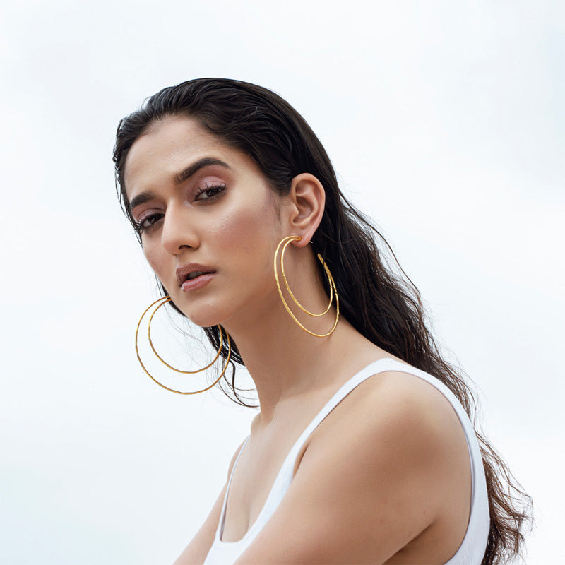 Hoop Earrings | Recycled Brass Jewellery