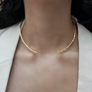 Recycled Brass Choker | Gold Toned