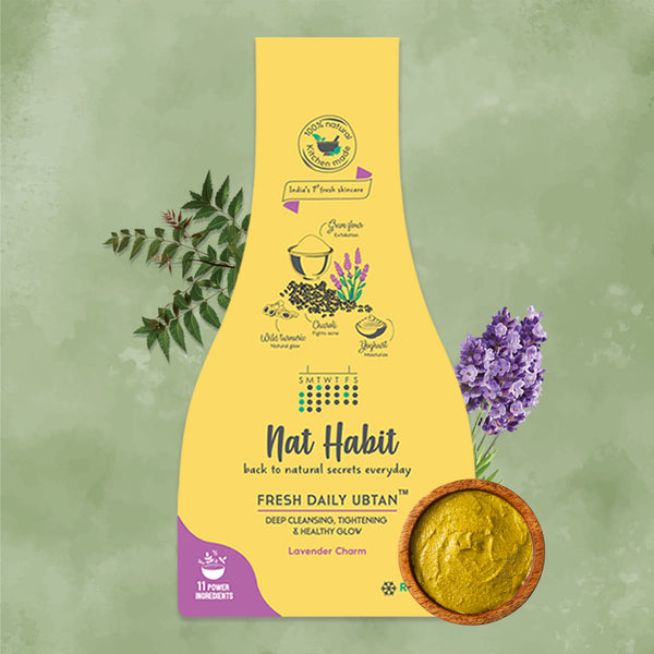 Nat Habit Lavender Charm Ubtan | Pimple, Acne | 40 g