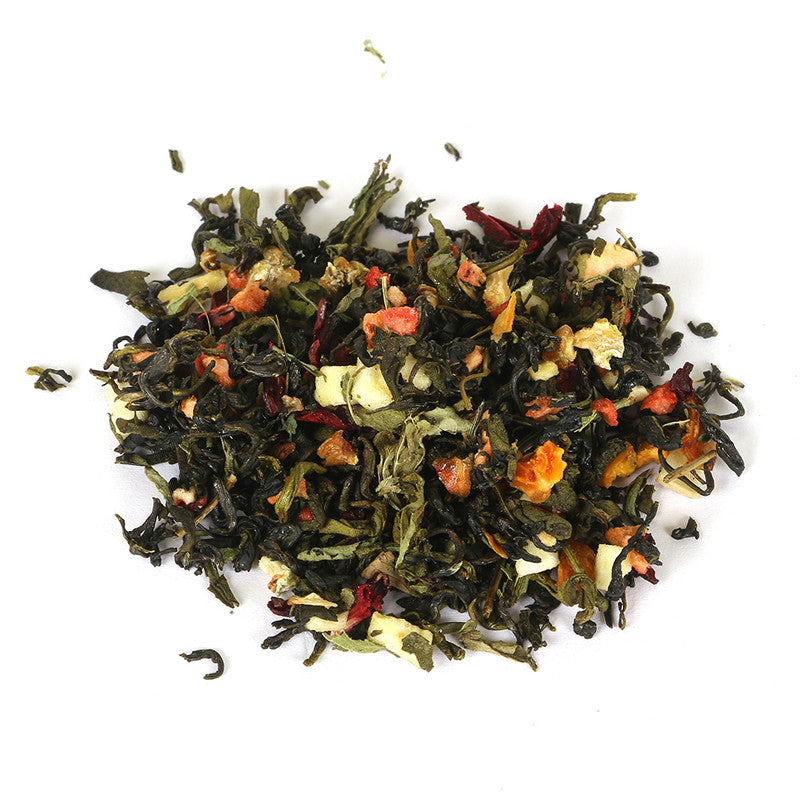 Fruit Garden Green Tea | Hibiscus & Apple Healing Tea | 100 g