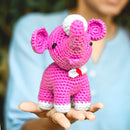 Crochet Toys | Baby Elephant Soft Toy | Purple | 14 cm