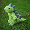 Cotton Crochet Soft Toy for Kids | Dino Dinosaur | Green