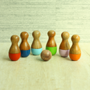 Wooden Toys for Kids | Wooden Pin Bowling Set | Small Toy | 7 Pcs