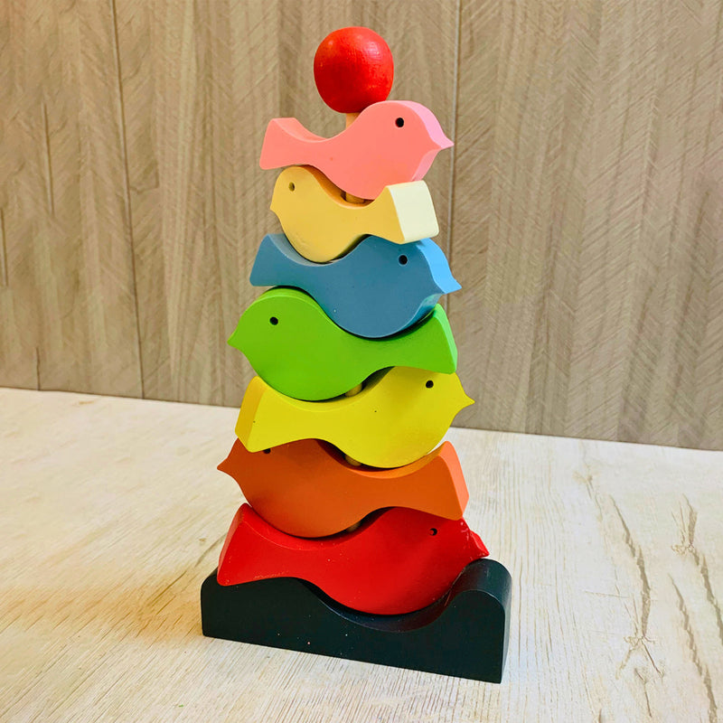 Wooden Stacking Toy for Kids | Bird Toy