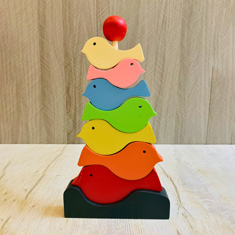 Wooden Stacking Toy for Kids | Bird Toy