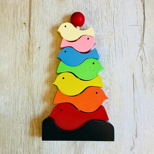 Wooden Stacking Toy for Kids | Bird Toy