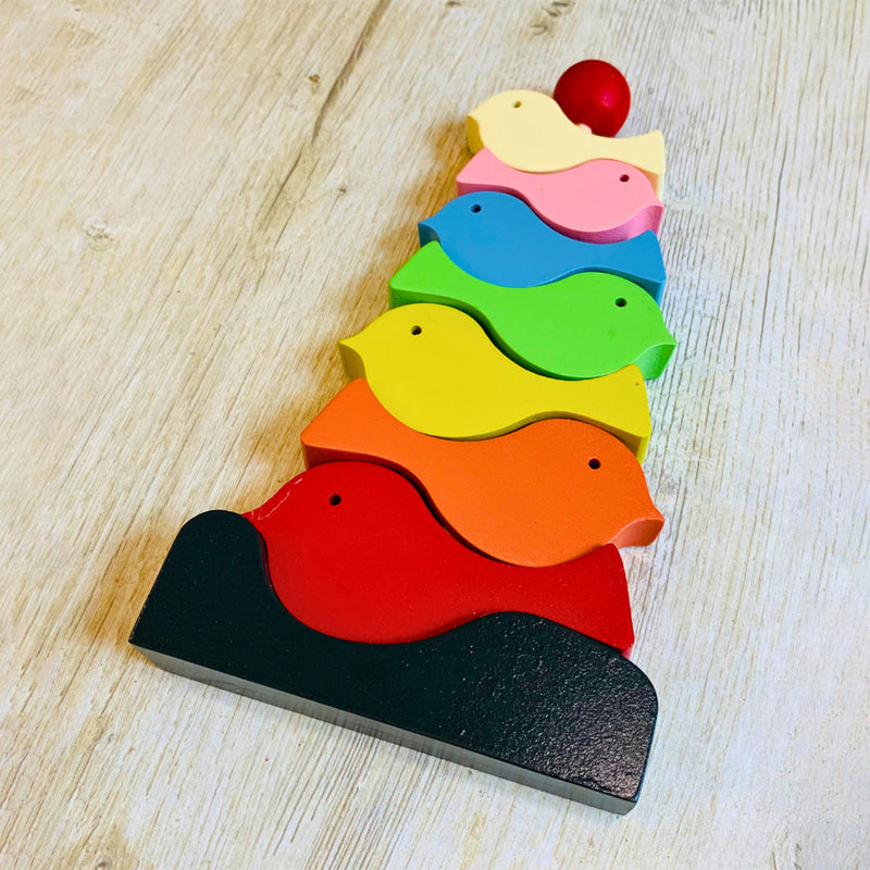 Wooden Stacking Toy for Kids | Bird Toy