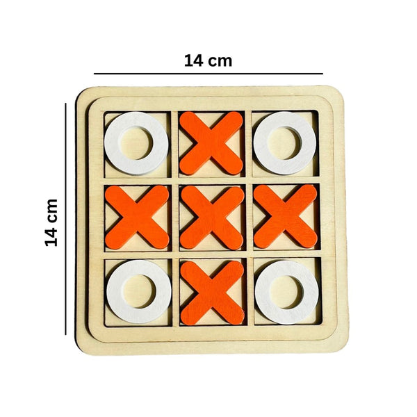 Wooden Toys for Kids | Tic Tac Toe Board Game | 10 Pcs