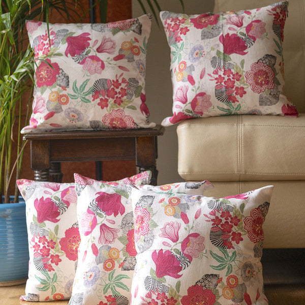 Cotton Cushion Covers |Set of 2| Pink