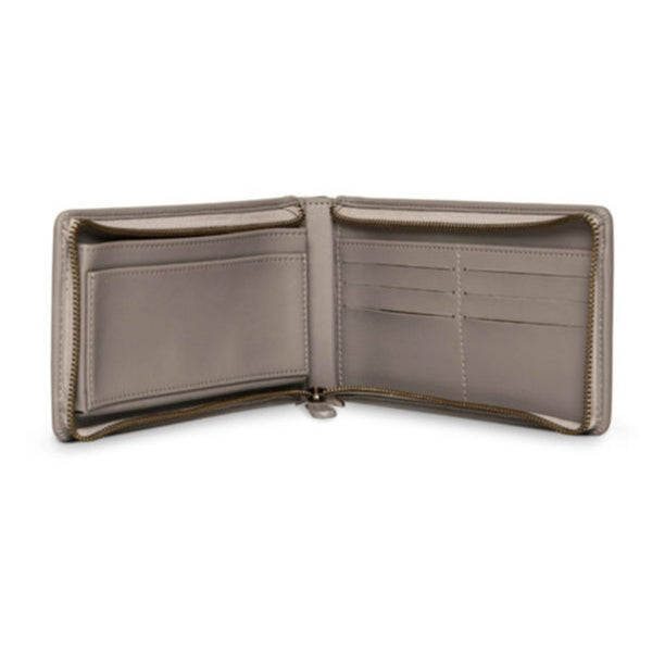 Recycled Leather Wallet | Grey