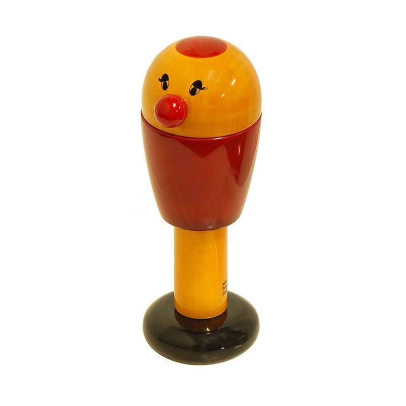 Wooden Baby Rattle Toy | Small Baby Toy | Bird Design | Red | 12.5 cm