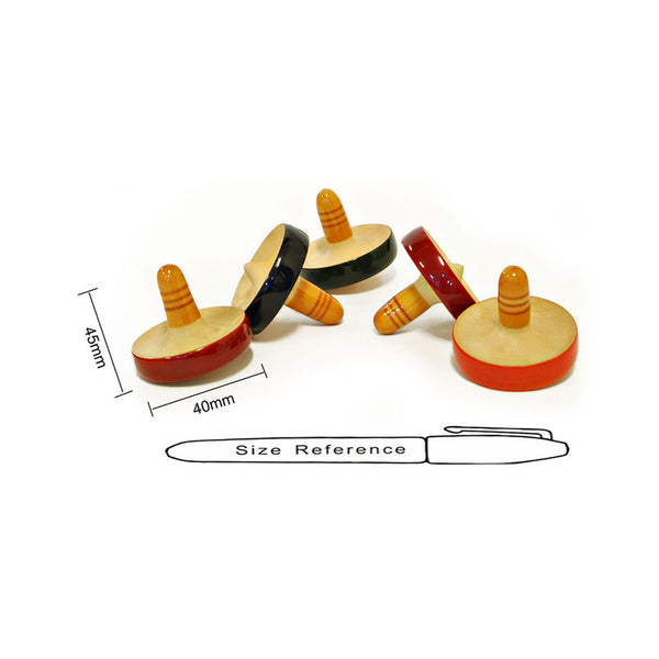 Wooden Spinning Toy for Kids | Disc Shape | Set of 5