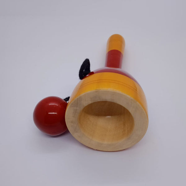 Wooden Toys for Kids | Cup and Ball Toy | Red | 14 cm