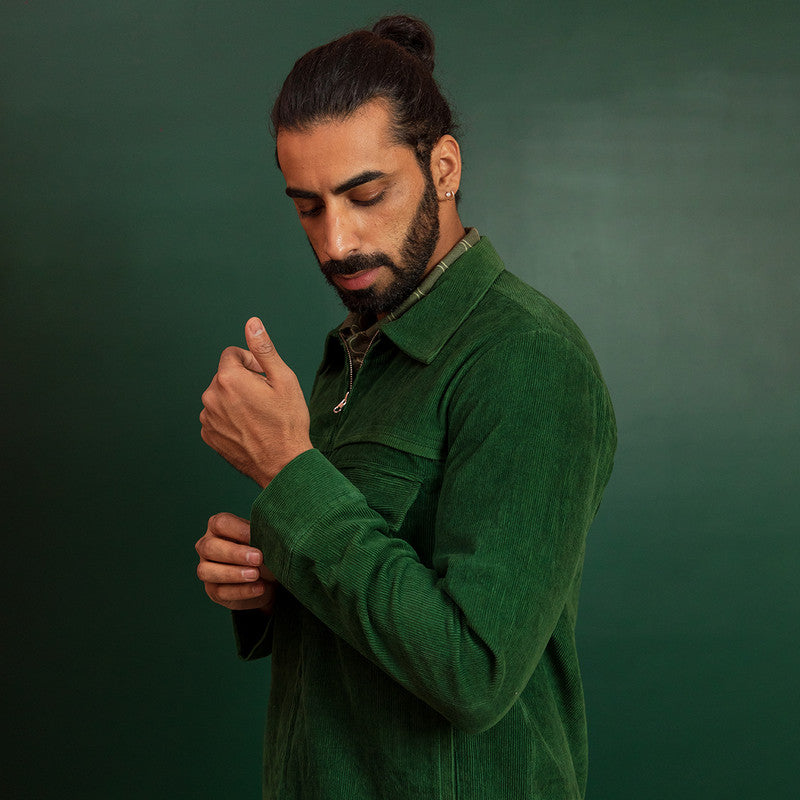 Jackets For Men | Organic Corduroy Jacket | Green