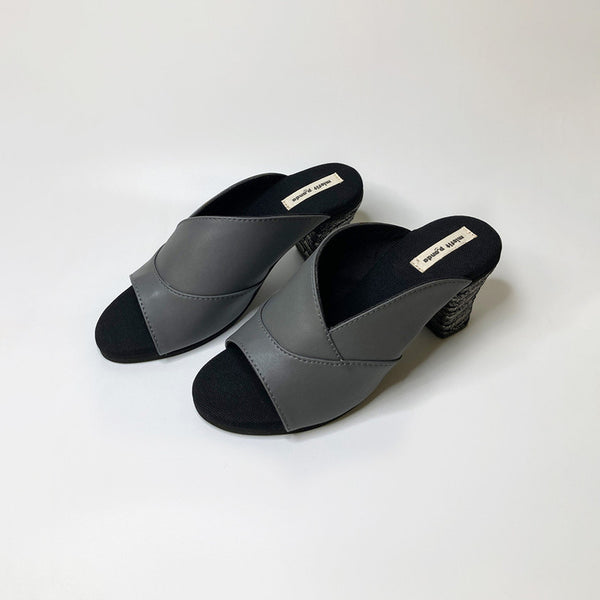 Women Heels | Cactus Leather | Side-Cut | Grey