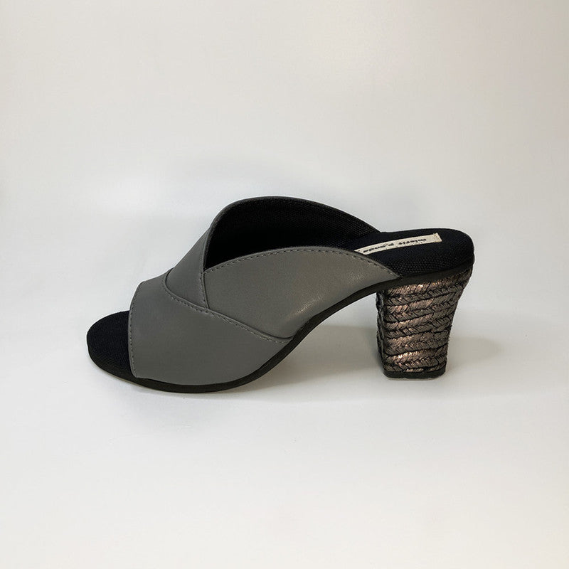 Women Heels | Cactus Leather | Side-Cut | Grey