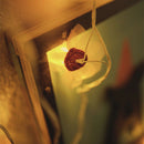 Handmade Pink Crochet Hearts Petals Led String Lights