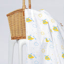 Organic Cotton Baby Swaddle | White | 100 x 100 cm