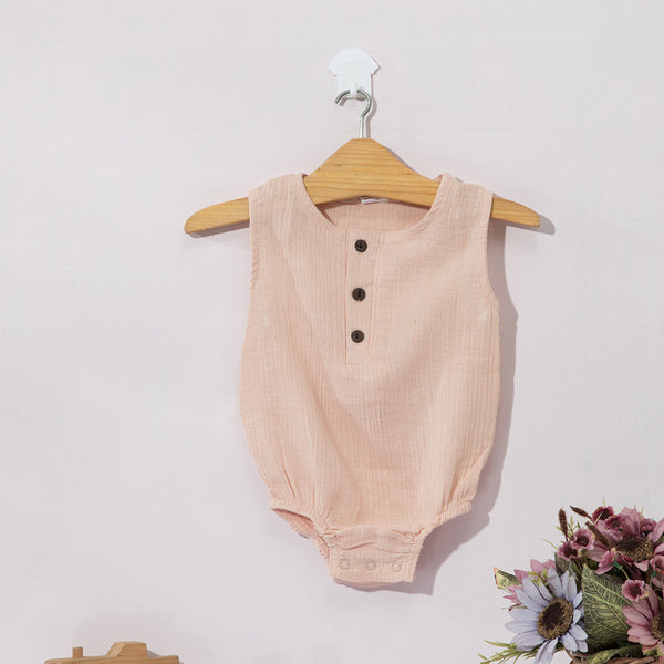 Organic Cotton Onesie for Baby| Pastel Peach