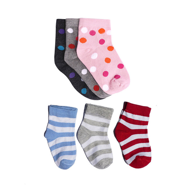 Organic Cotton Baby Socks | Multicolour | Pack of 6