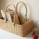 Hamper Basket | Storage Basket | Kauna Grass | LxBxH-38x23x12.7 cm