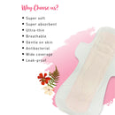 Sanitary Pads | Ultra Soft with Leak Protection | XL Size | 10 Pads | Pack of 2