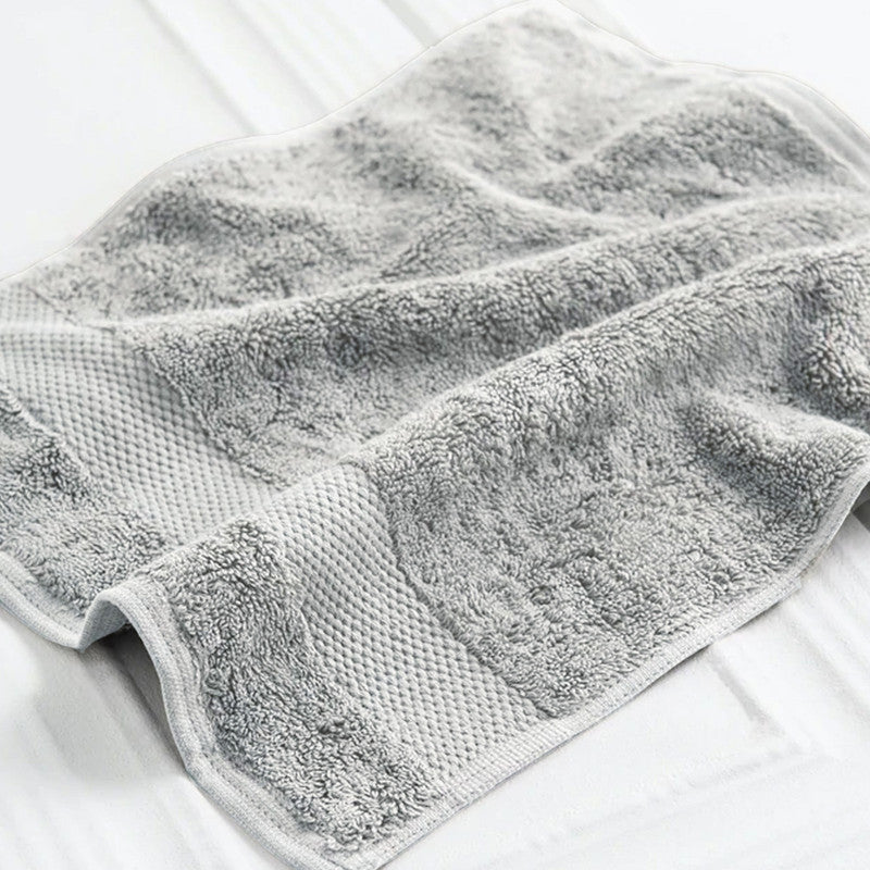 Organic Cotton Face Towel | Set of 3|  Light Grey