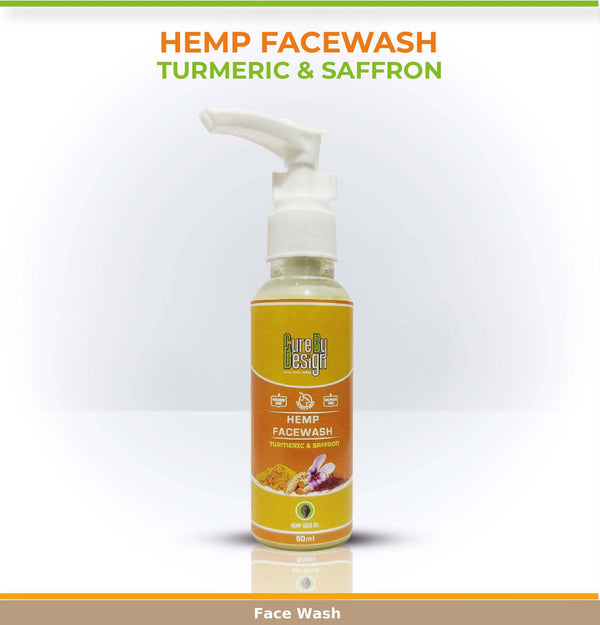 Face Wash | Hemp Saffron & Turmeric | 50 ml