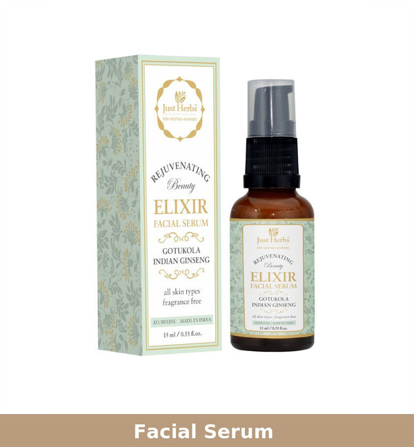 Facial Serum | Gotukola Indian Ginseng Rejuvenating Beauty Elixir | 15 ml