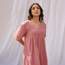 Pure Cotton Kurta Set | Kurta & Pants | Salmon Pink