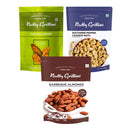 Barbeque Almonds, Thai Chilli Blend & Pepper Cashews Combo | 200 g Each | Set of 3