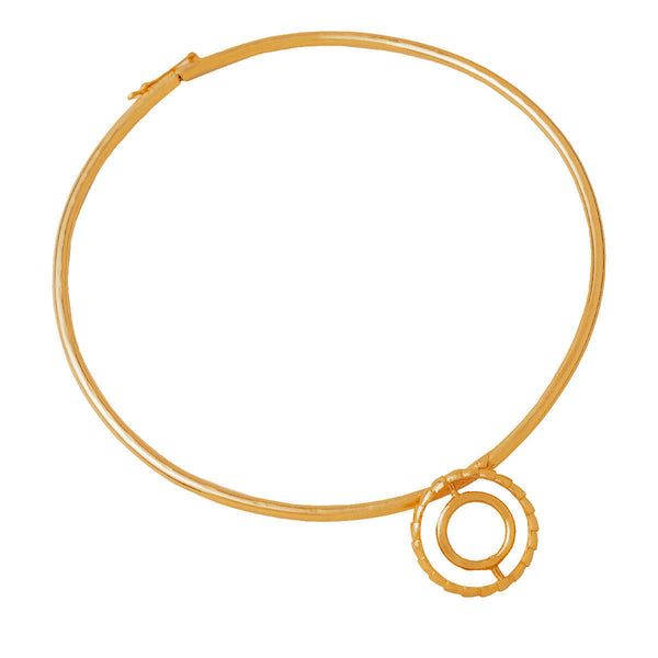 Brass Hasli Necklace | Gold Plated