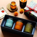 Scented Candles Gift Set | Wedding Gift | Natural Soy Wax | Set of 3