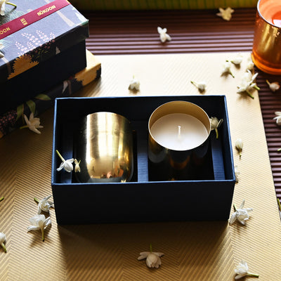 Festive Gift Hampers | Scented Candles & Tea Gift Hamper | Pack of 4